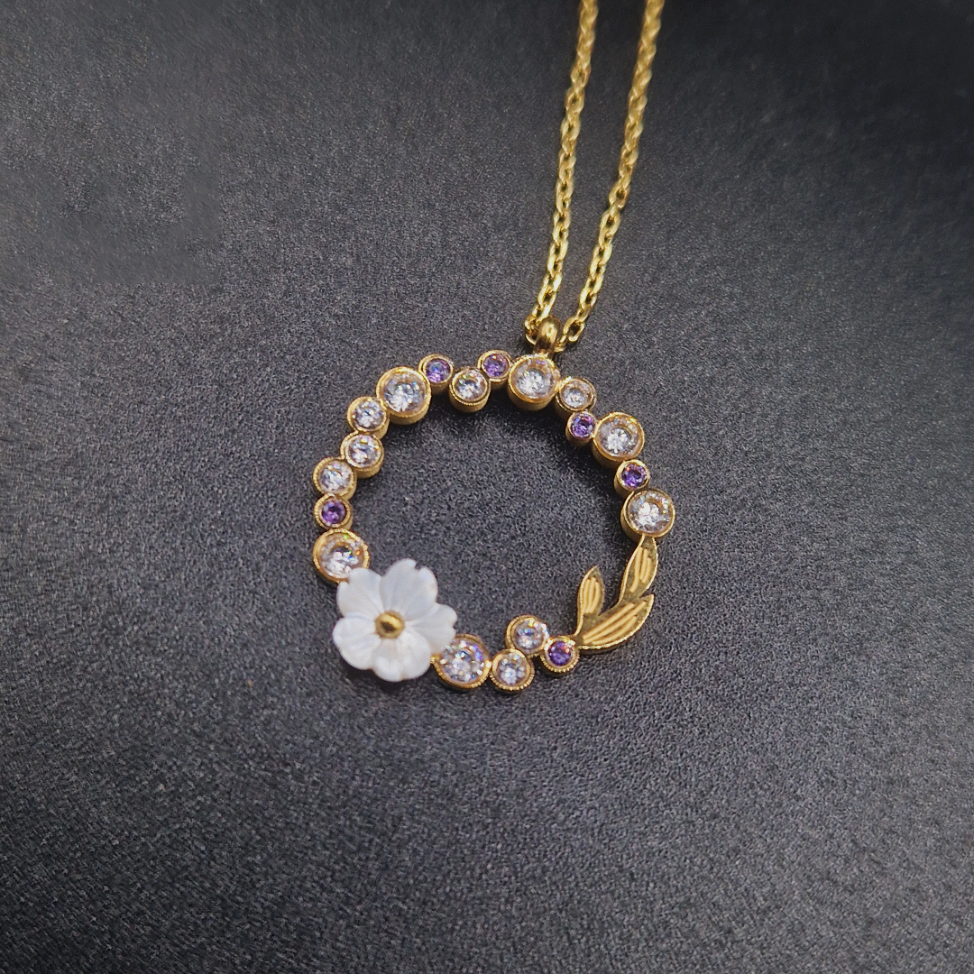 CAWNIfashion-Pearl & Purple