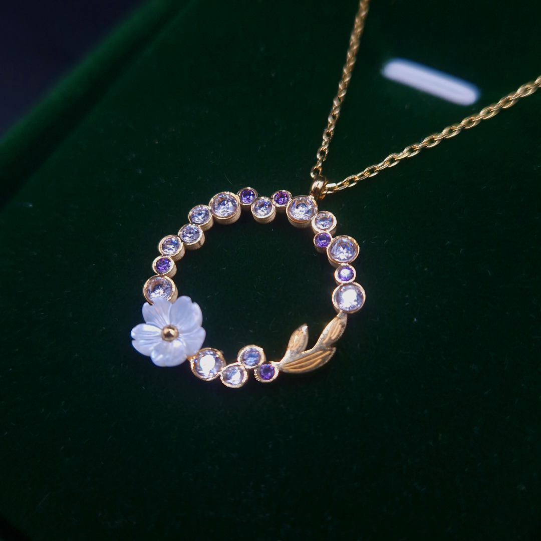 CAWNIfashion-Pearl & Purple