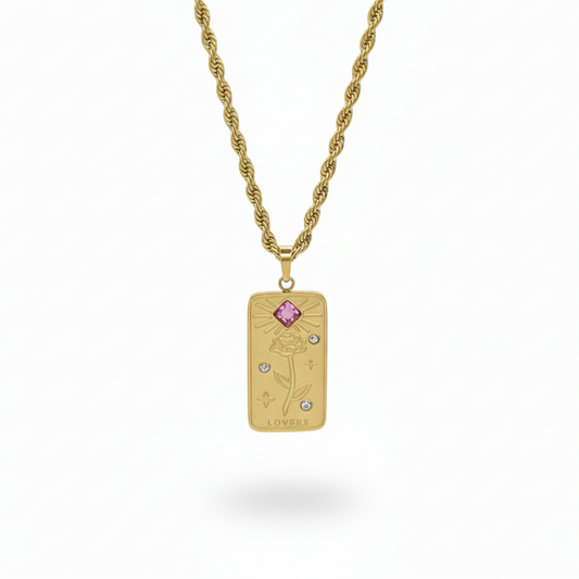 red lovers flower collier