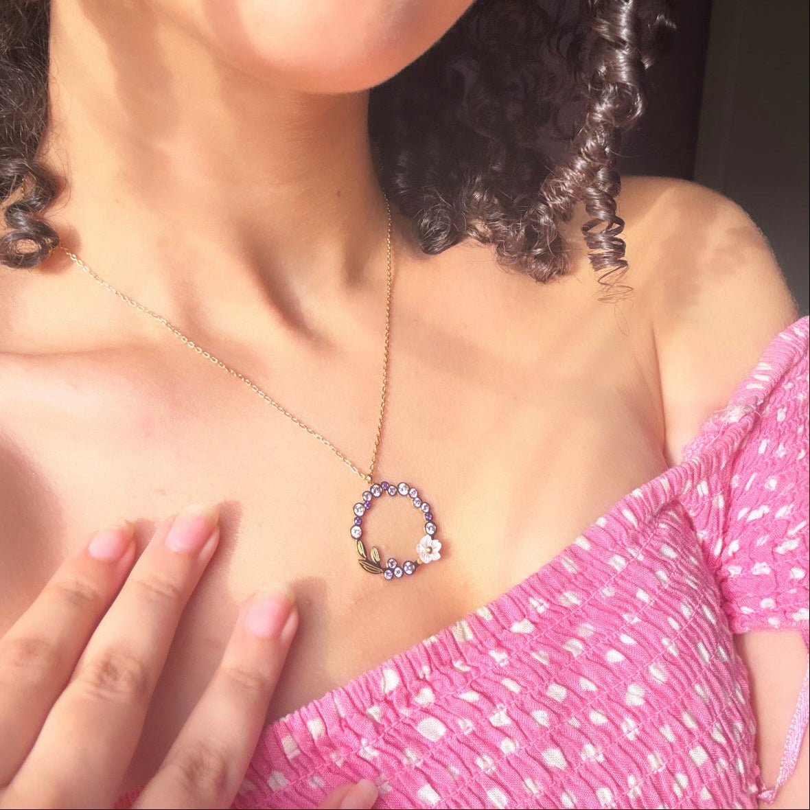 CAWNIfashion-Pearl & Purple