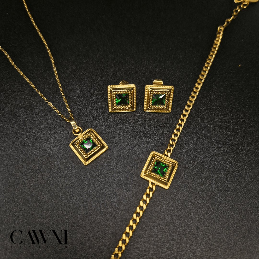 CAWNIfashion - Green Gem Ensemble - CAWNIfashion