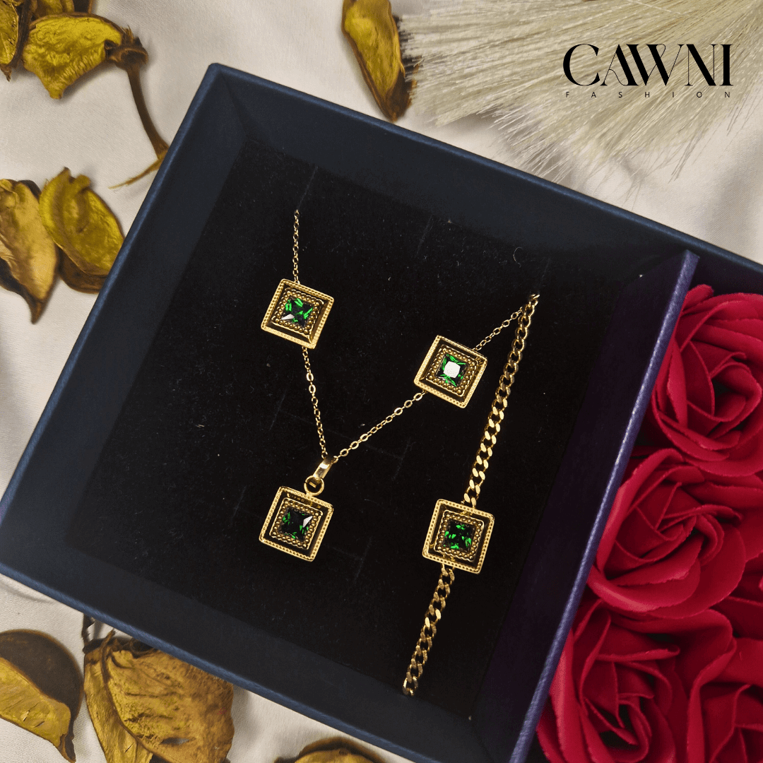 CAWNIfashion - Green Gem Ensemble - CAWNIfashion