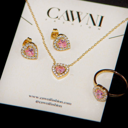 Ensemble Rose Heart - CAWNIfashion