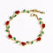 red green - gold polish