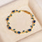 blue sapphire - gold polish