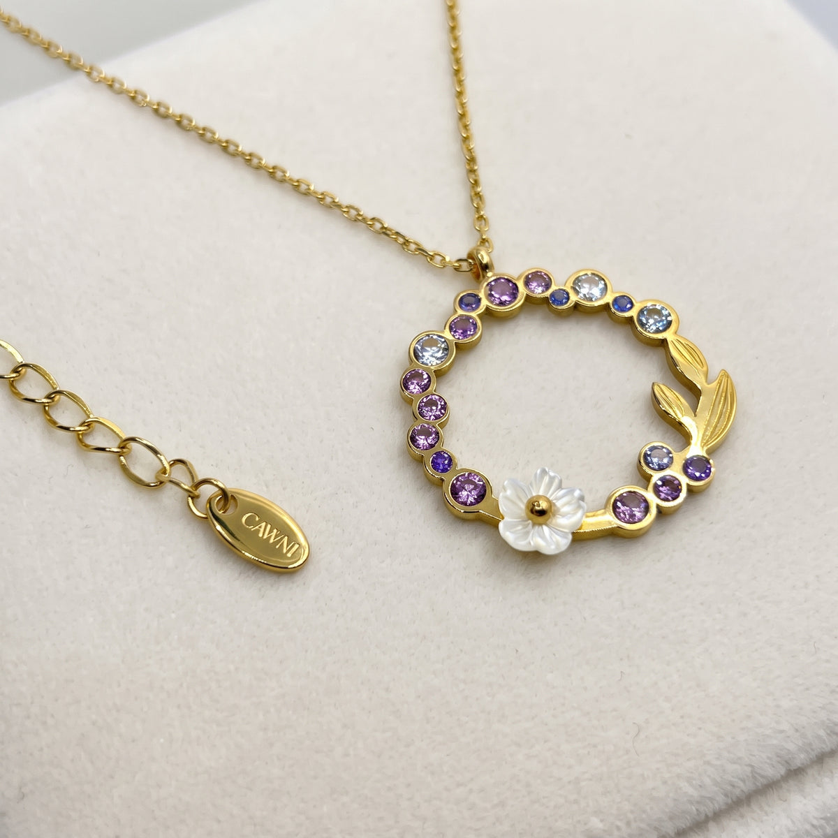 CAWNIfashion-Pearl & Purple