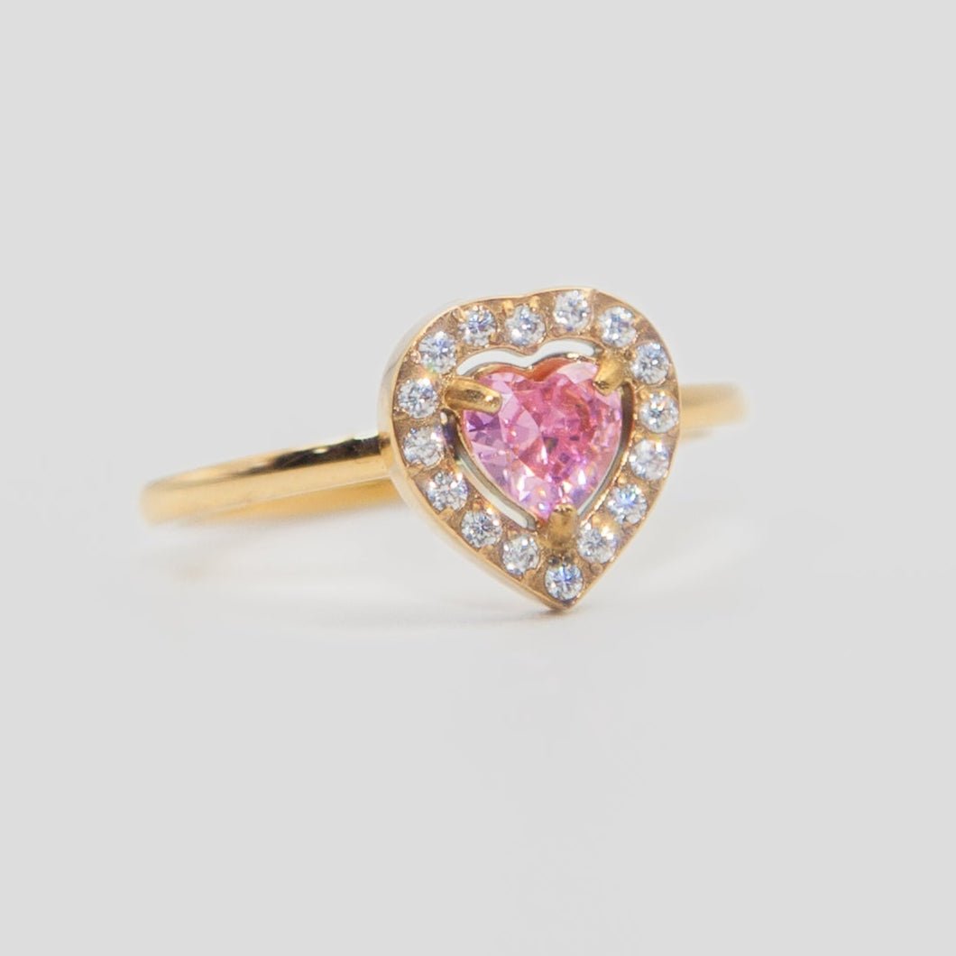 rose heart bague - CawniFashion