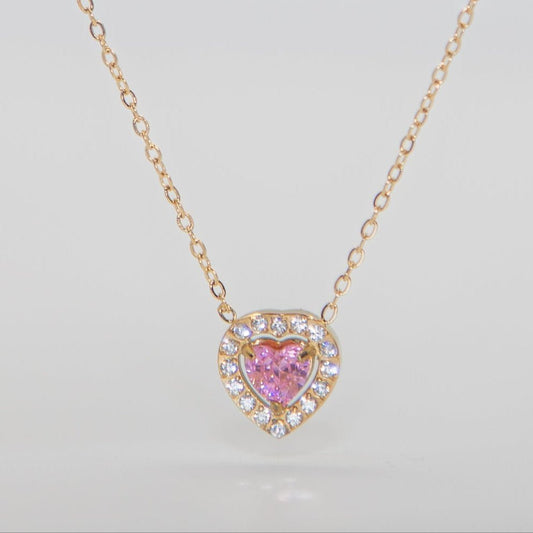 rose heart necklace - CAWNIfashion